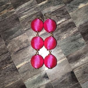 Baublebar pink ball earrings
